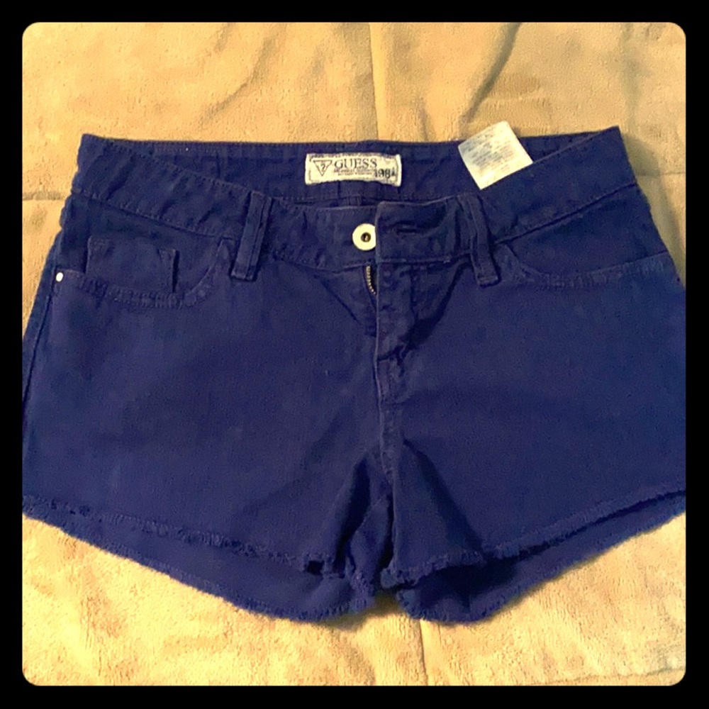 Blue jean guess shorts